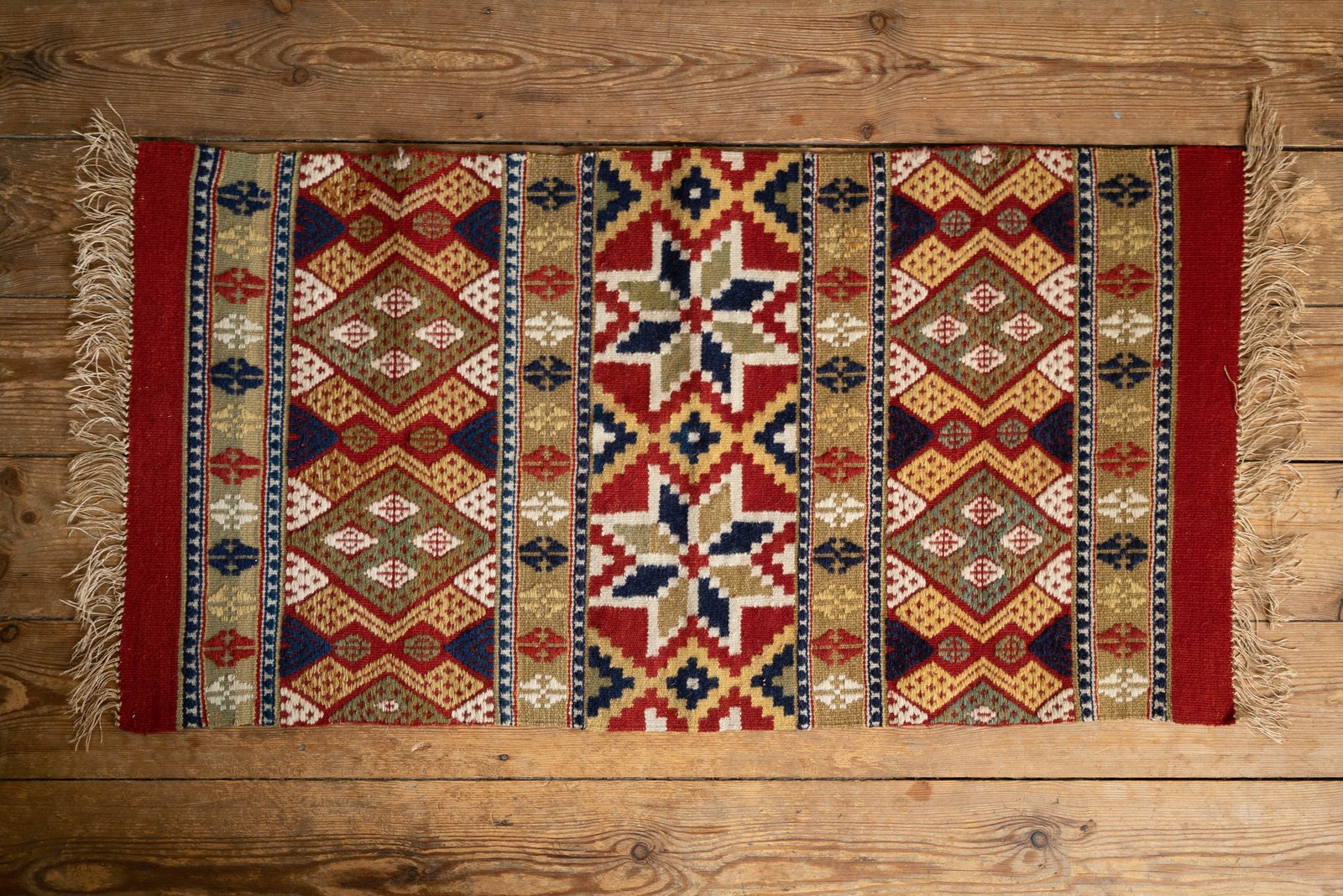 Handwoven Tapestry Rug, Sweden Mid-Century