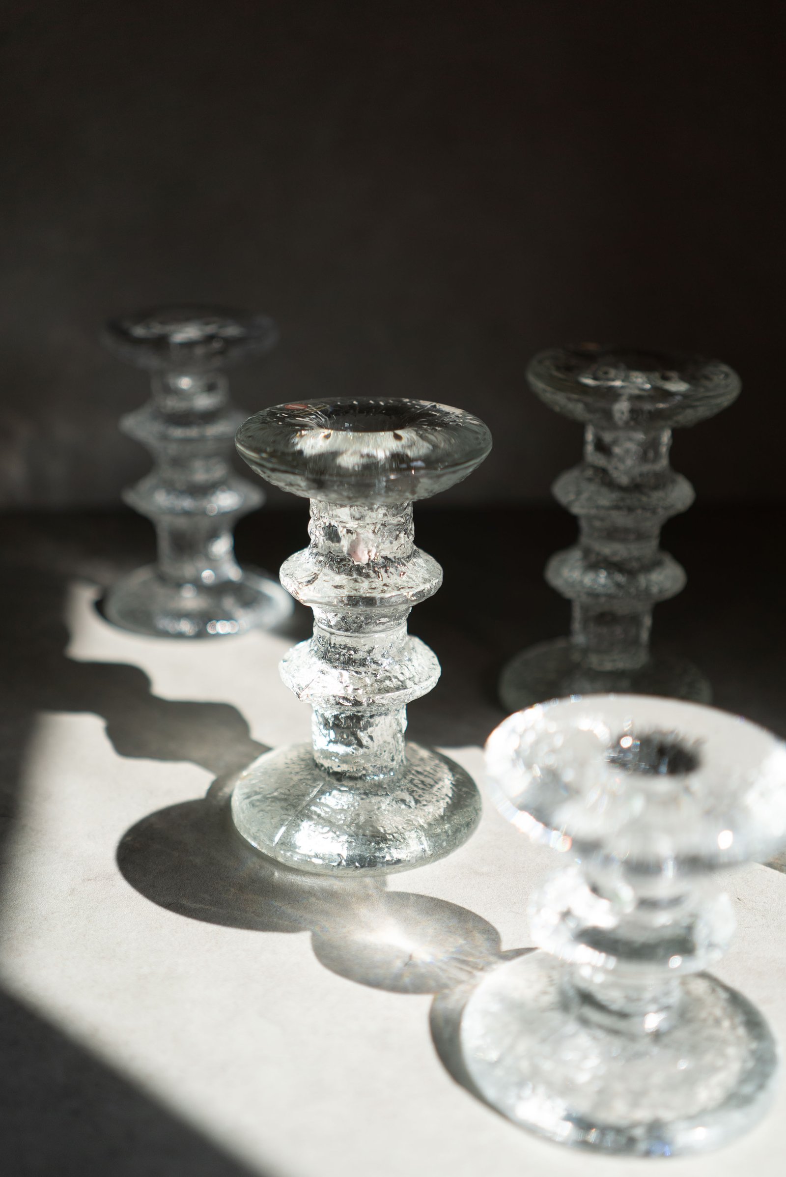 Iittala Glass Candle Holder, Finland 1960s - 画像 (5)