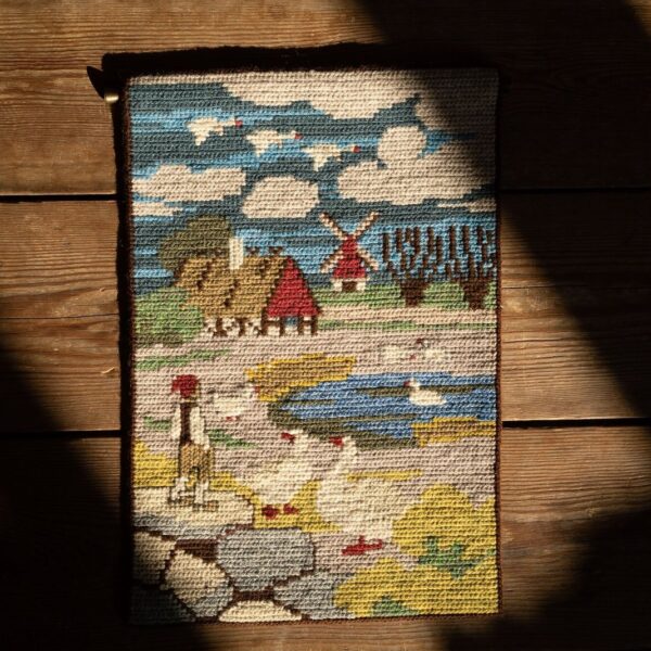 Handwoven Tapestry Wall Hanging, Sweden 1970s