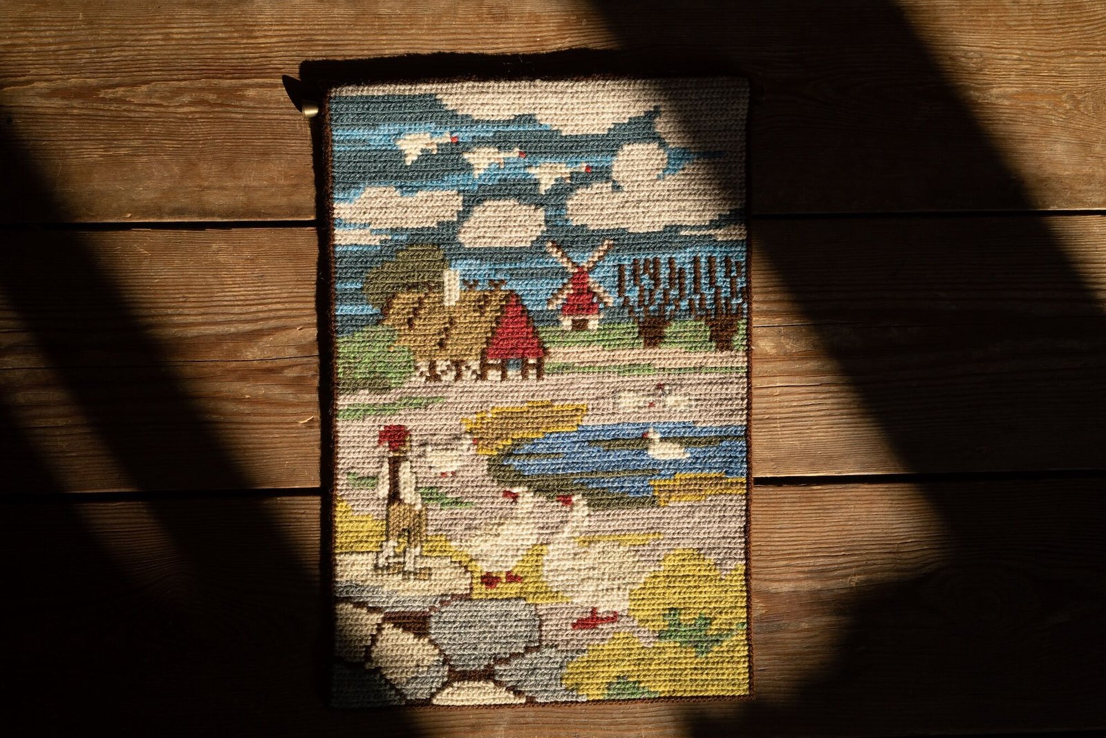 Handwoven Tapestry Wall Hanging, Sweden 1970s