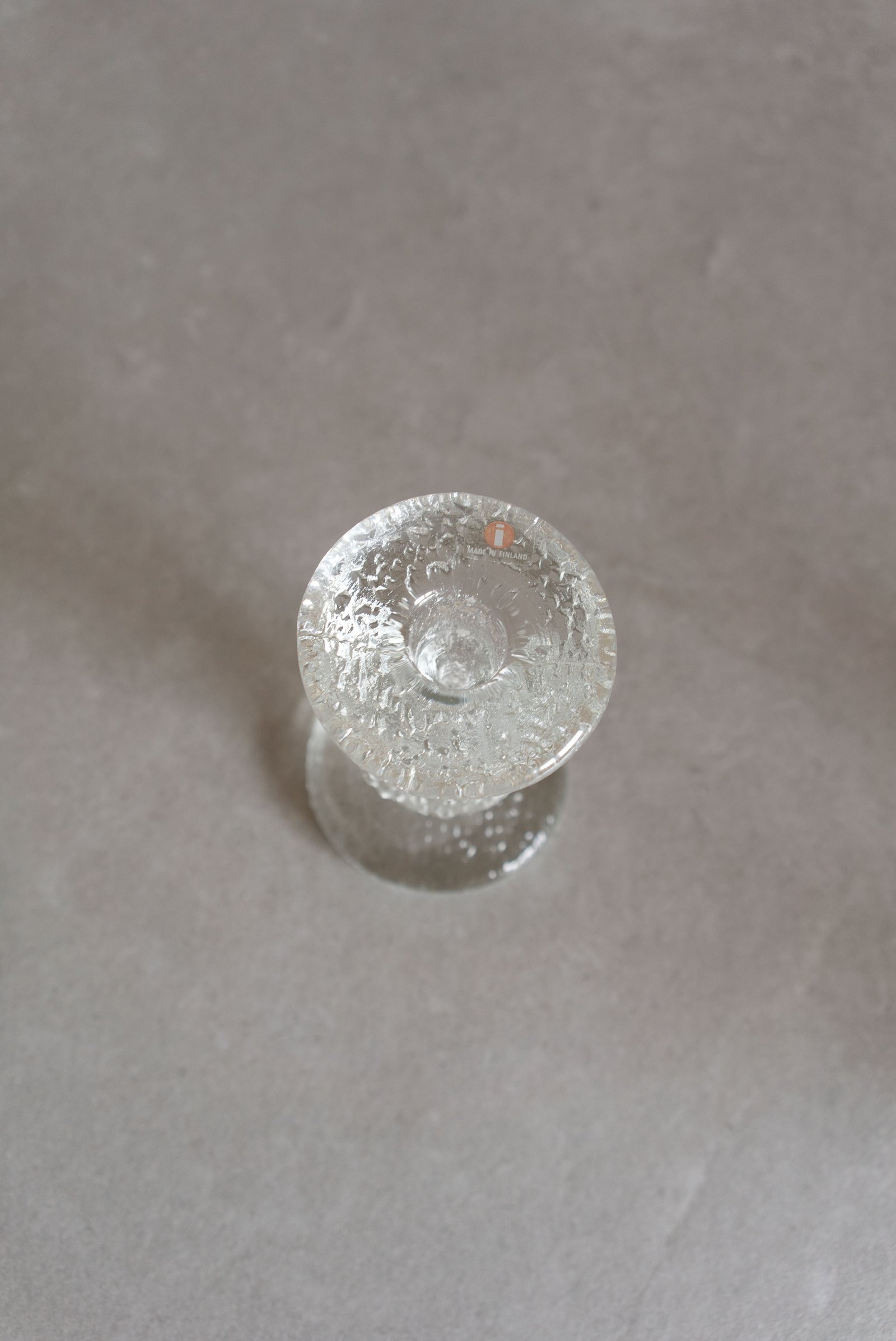 Iittala Glass Candle Holder, Finland 1960s - 画像 (3)