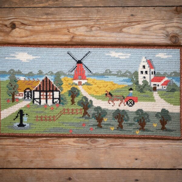 Handwoven Tapestry Wall Hanging, Sweden 1980s
