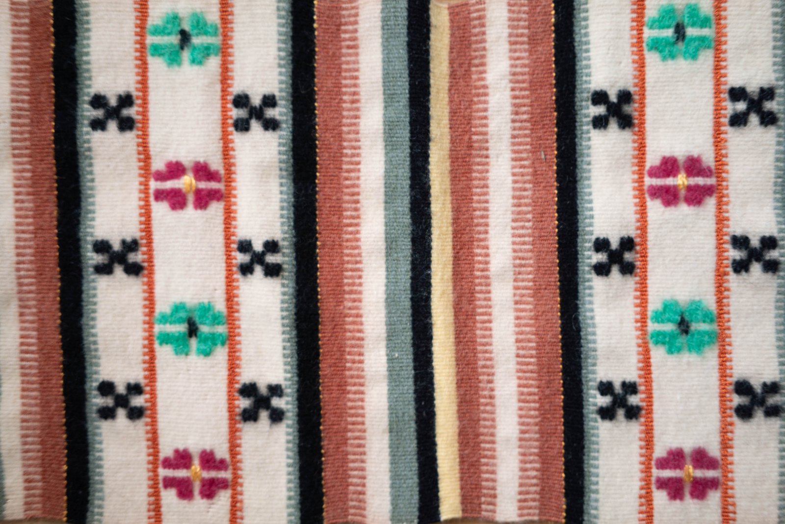 Handwoven Tapestry Rug, Sweden Mid-Century - 画像 (3)