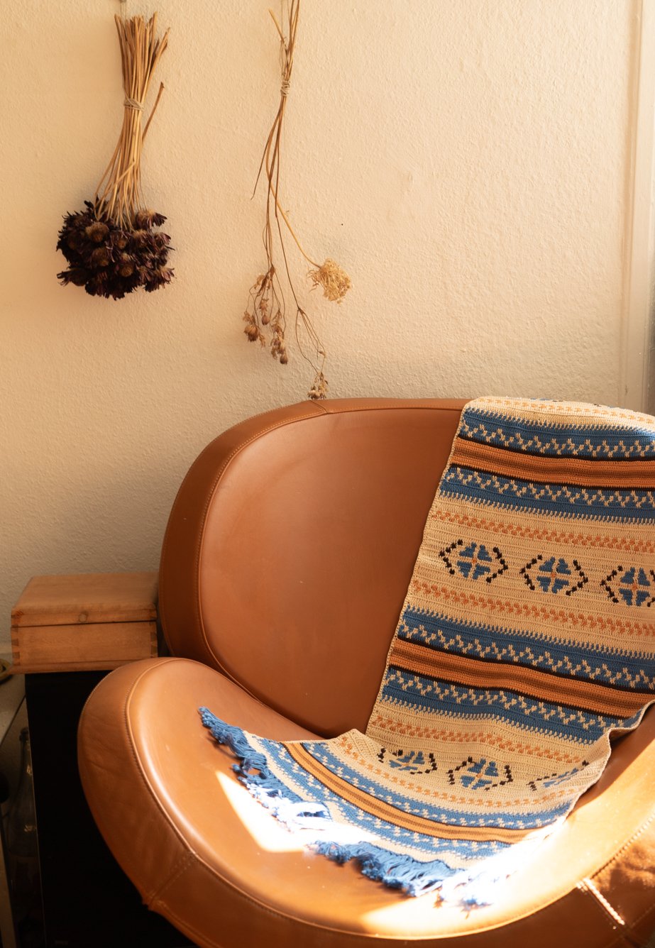 Handwoven Tapestry Blanket, Sweden Mid-Century - 画像 (5)