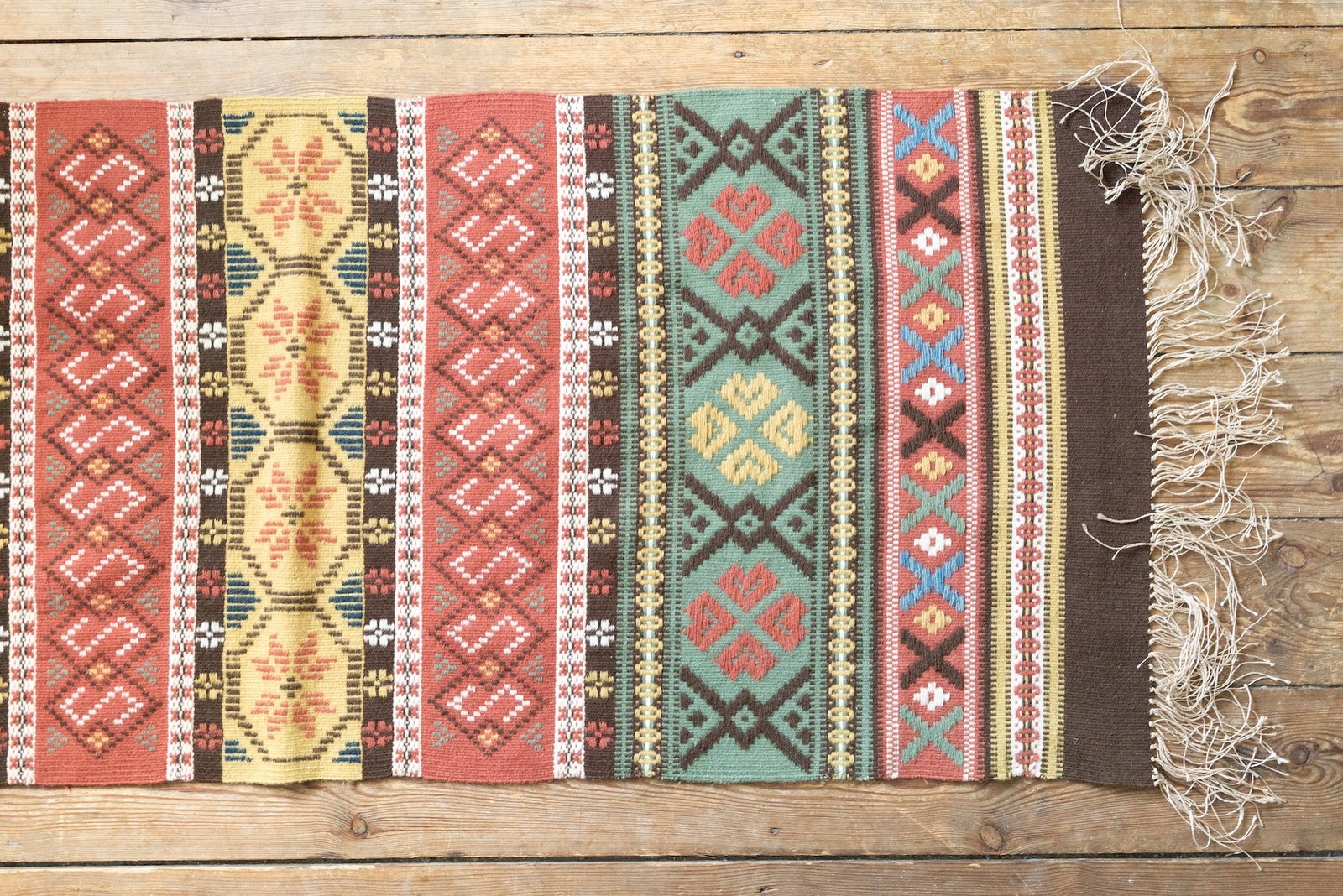Handwoven Tapestry Rug, Sweden Mid-Century - 画像 (2)