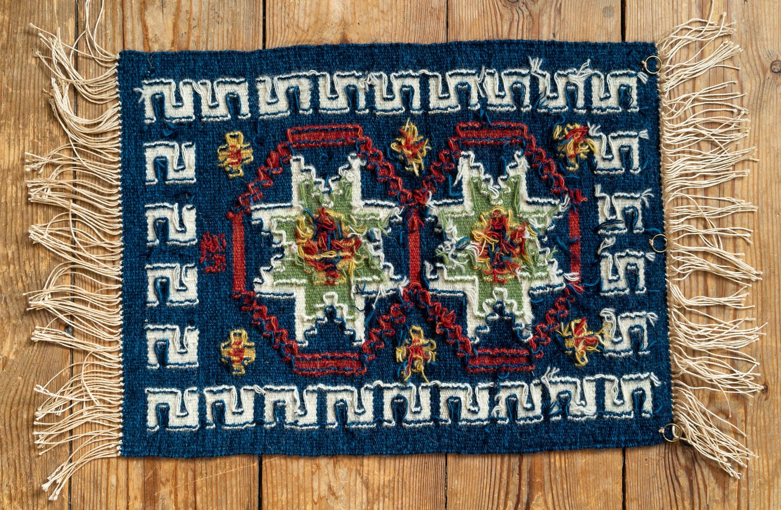 Handwoven Tapestry Rug, Sweden 1970s - 画像 (4)