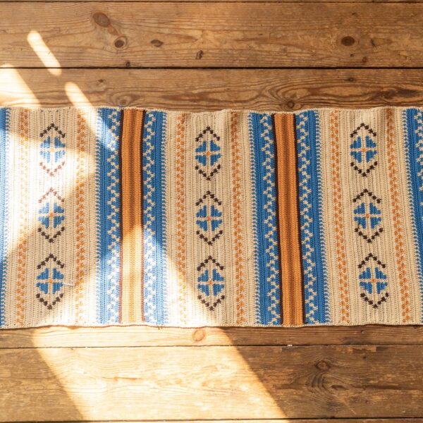 Handwoven Tapestry Blanket, Sweden Mid-Century