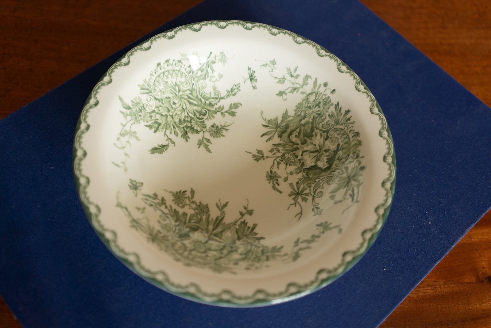 Rörstrand "Green Anna" Plate, Sweden 1960s - 画像 (5)