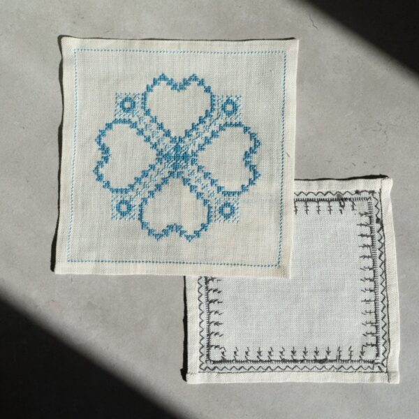 Handmade Tablecloth Set of 2, Sweden 1980s
