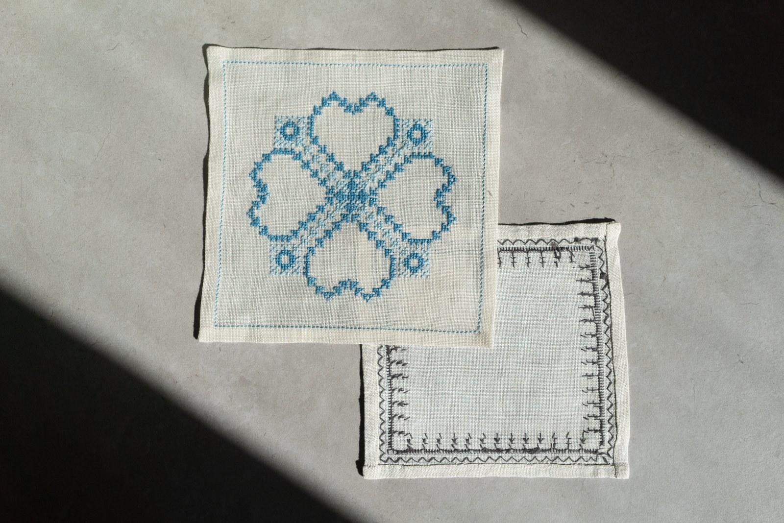 Handmade Tablecloth Set of 2, Sweden 1980s