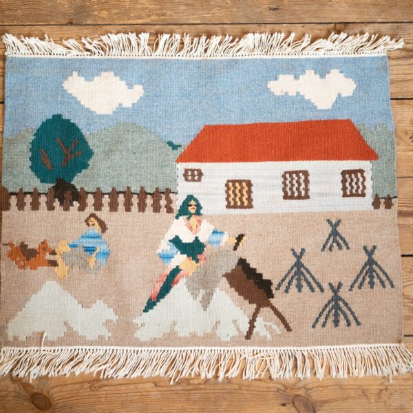 Handwoven Tapestry Rug, Sweden 1960s