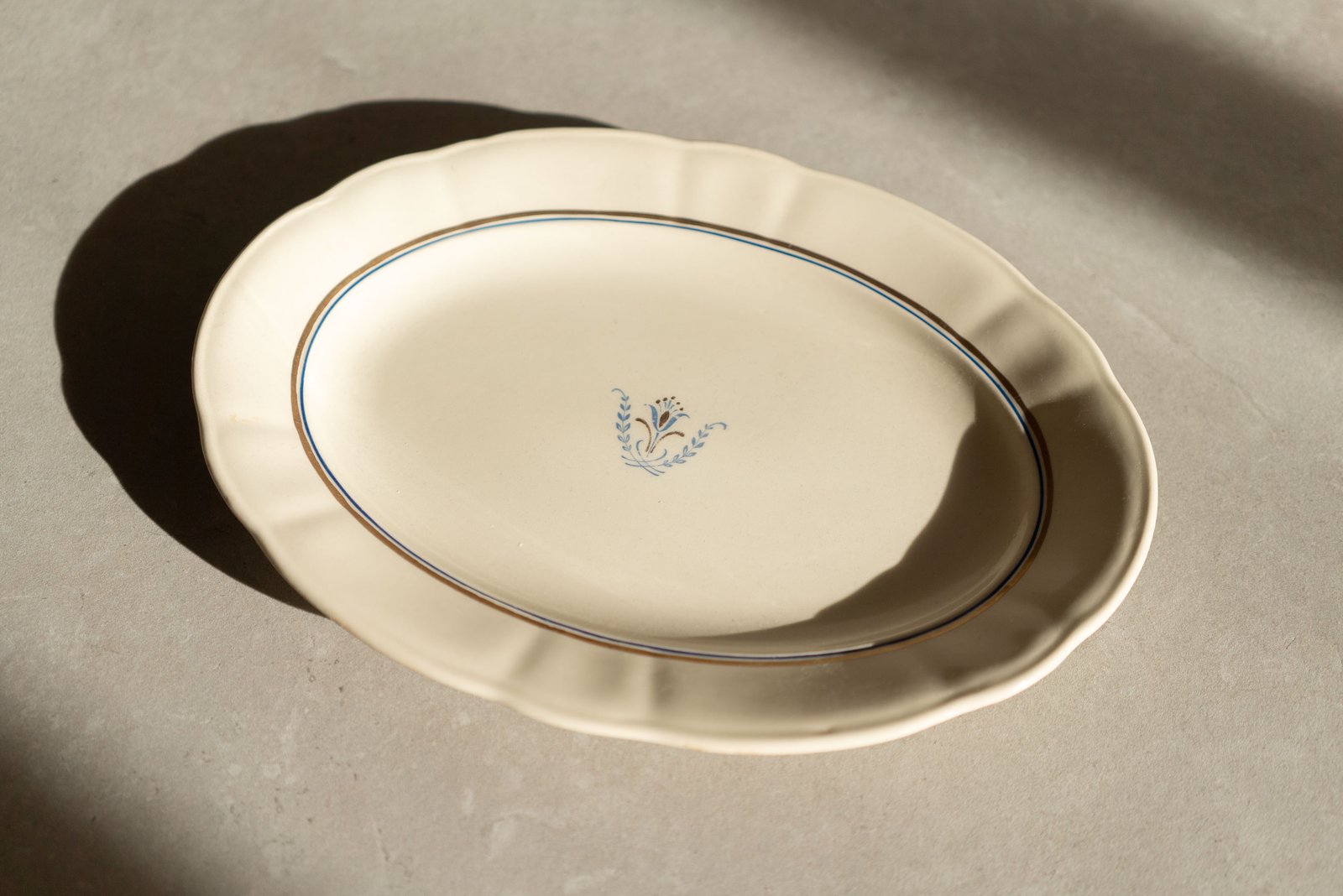 Rörstrand Plate, Sweden 1940s - 画像 (3)