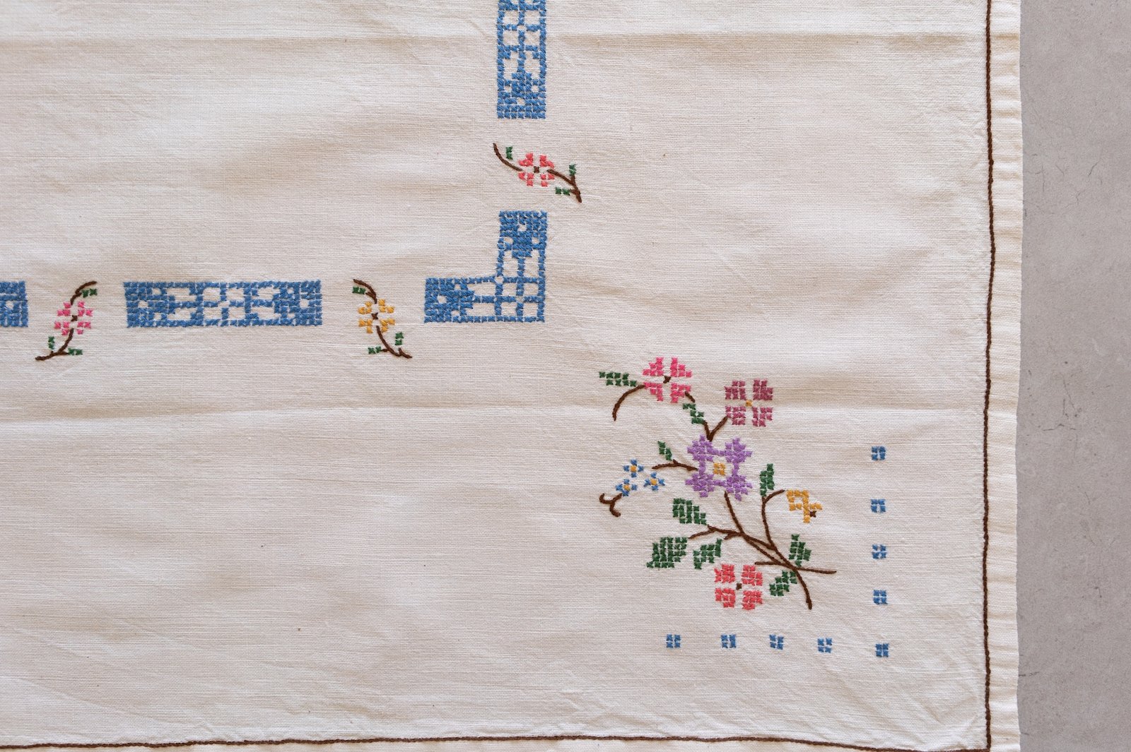Handmade Tablecloth, Sweden 1980s - 画像 (2)
