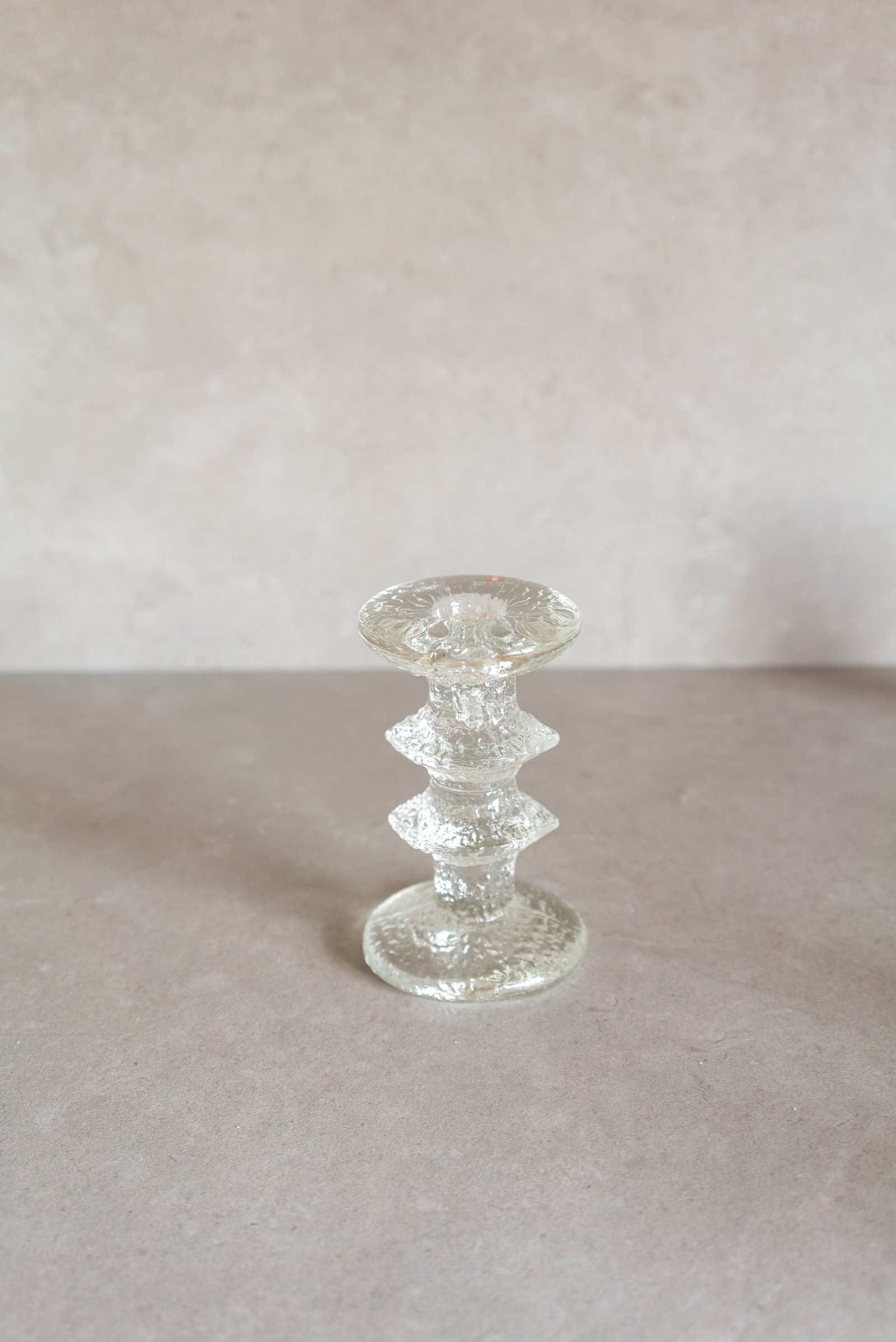 Iittala Glass Candle Holder, Finland 1960s - 画像 (2)