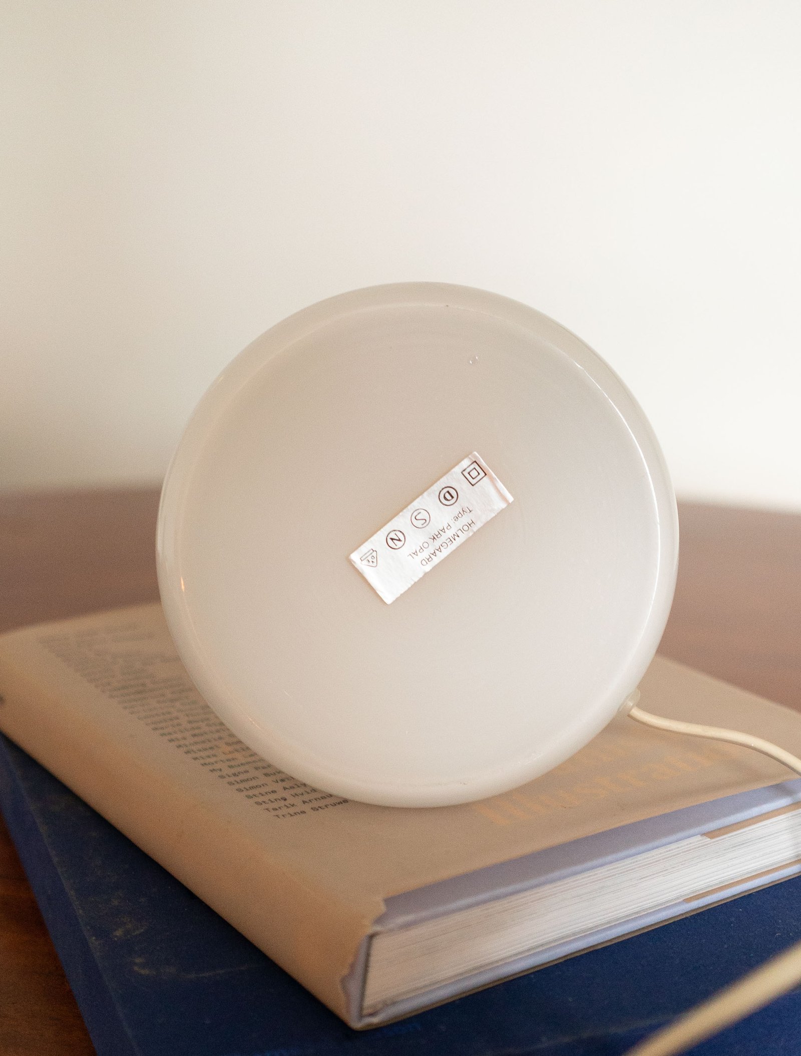 Holmegaard Park Opal Table Lamp, Denmark 1970s - 画像 (5)