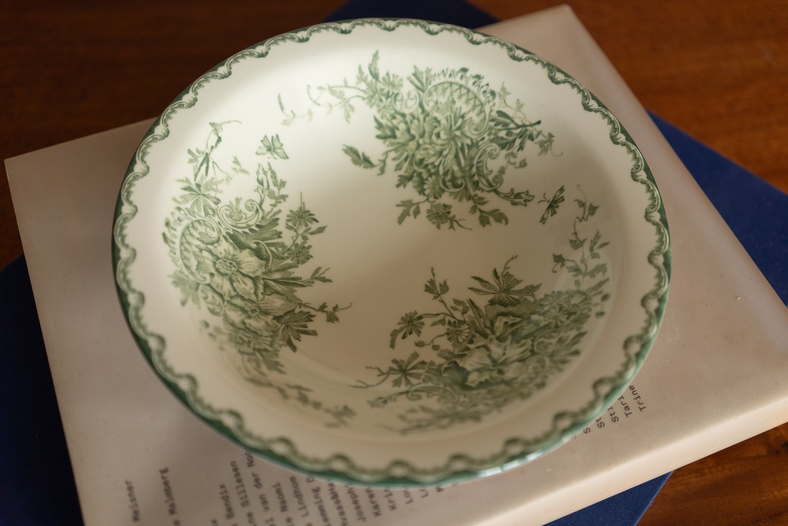 Rörstrand "Green Anna" Plate, Sweden 1960s - 画像 (2)