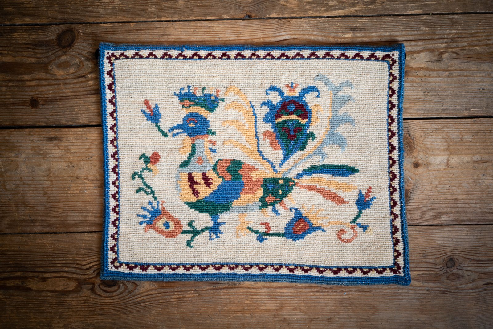 Handwoven Tapestry Wall Hanging, Sweden 1980s