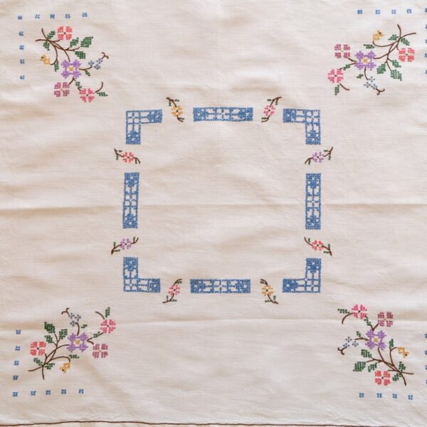 Handmade Tablecloth, Sweden 1980s