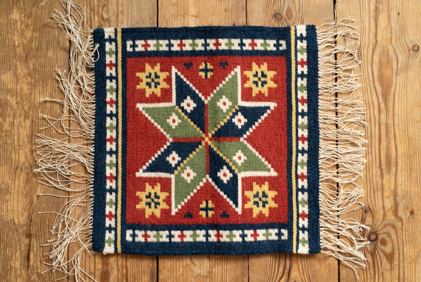 Handwoven Tapestry Rug, Sweden 1970s - 画像 (2)