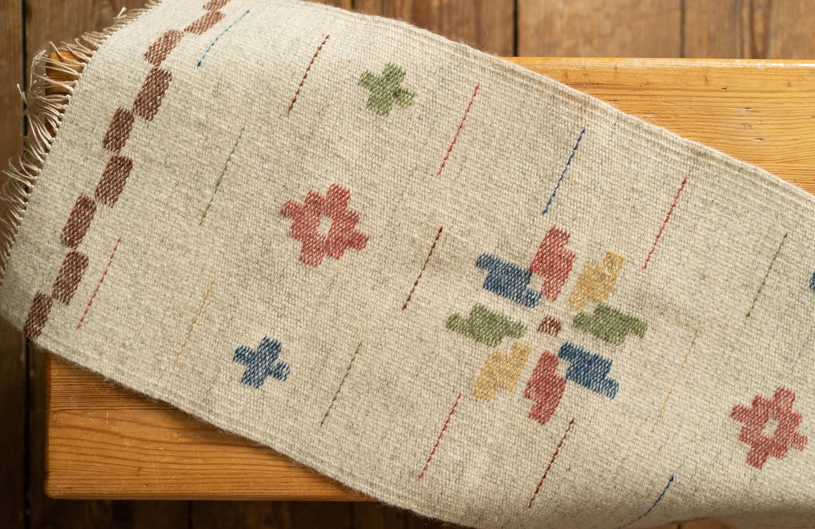 Handwoven Tapestry Rug, Sweden 1980s - 画像 (2)