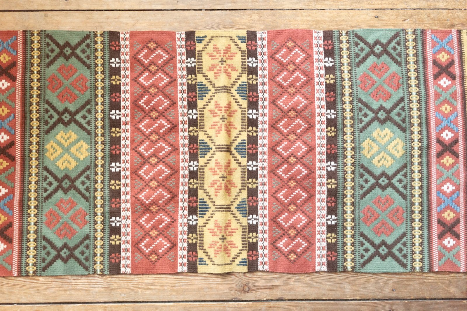 Handwoven Tapestry Rug, Sweden Mid-Century - 画像 (3)
