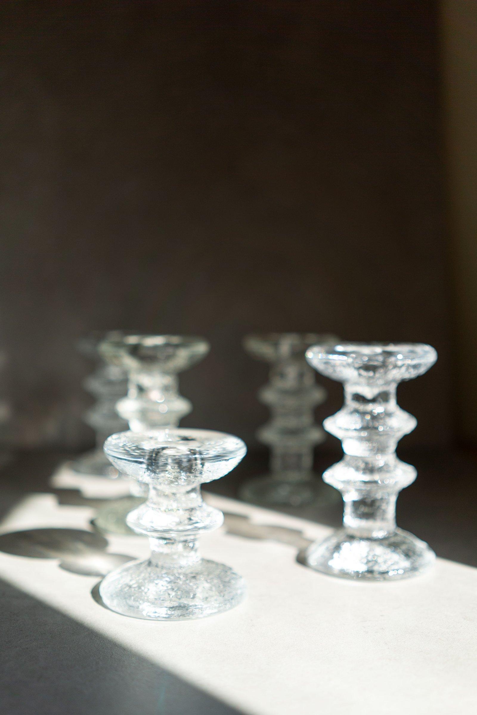 Iittala Glass Candle Holder, Finland 1960s - 画像 (4)