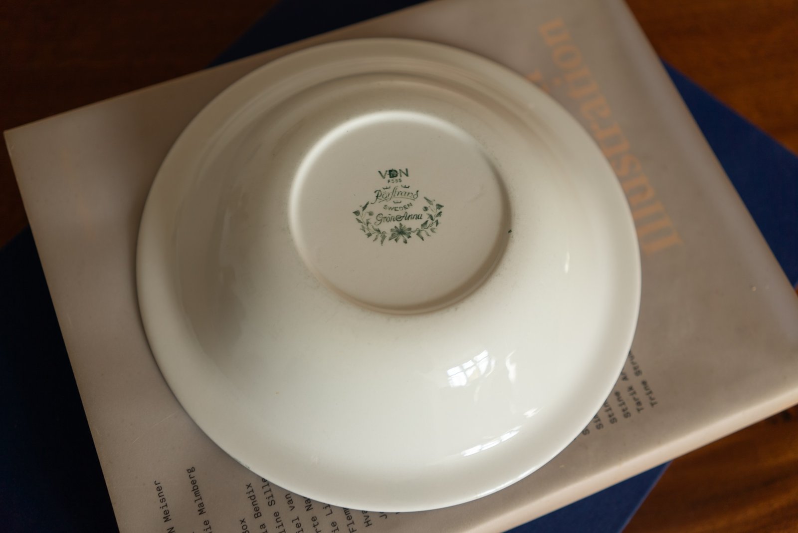 Rörstrand "Green Anna" Plate, Sweden 1960s - 画像 (4)