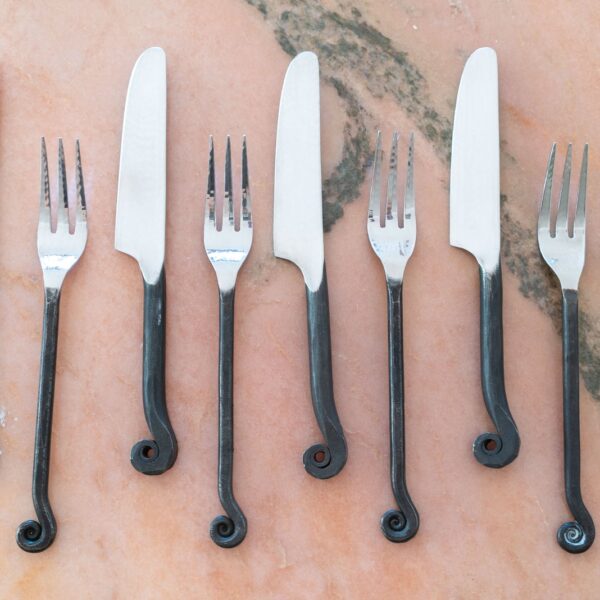 Handmade Iron Fork & Knife, Sweden