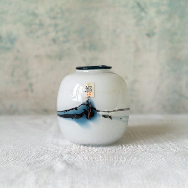 Holmegaard Glass Vase, Denmark 1980s