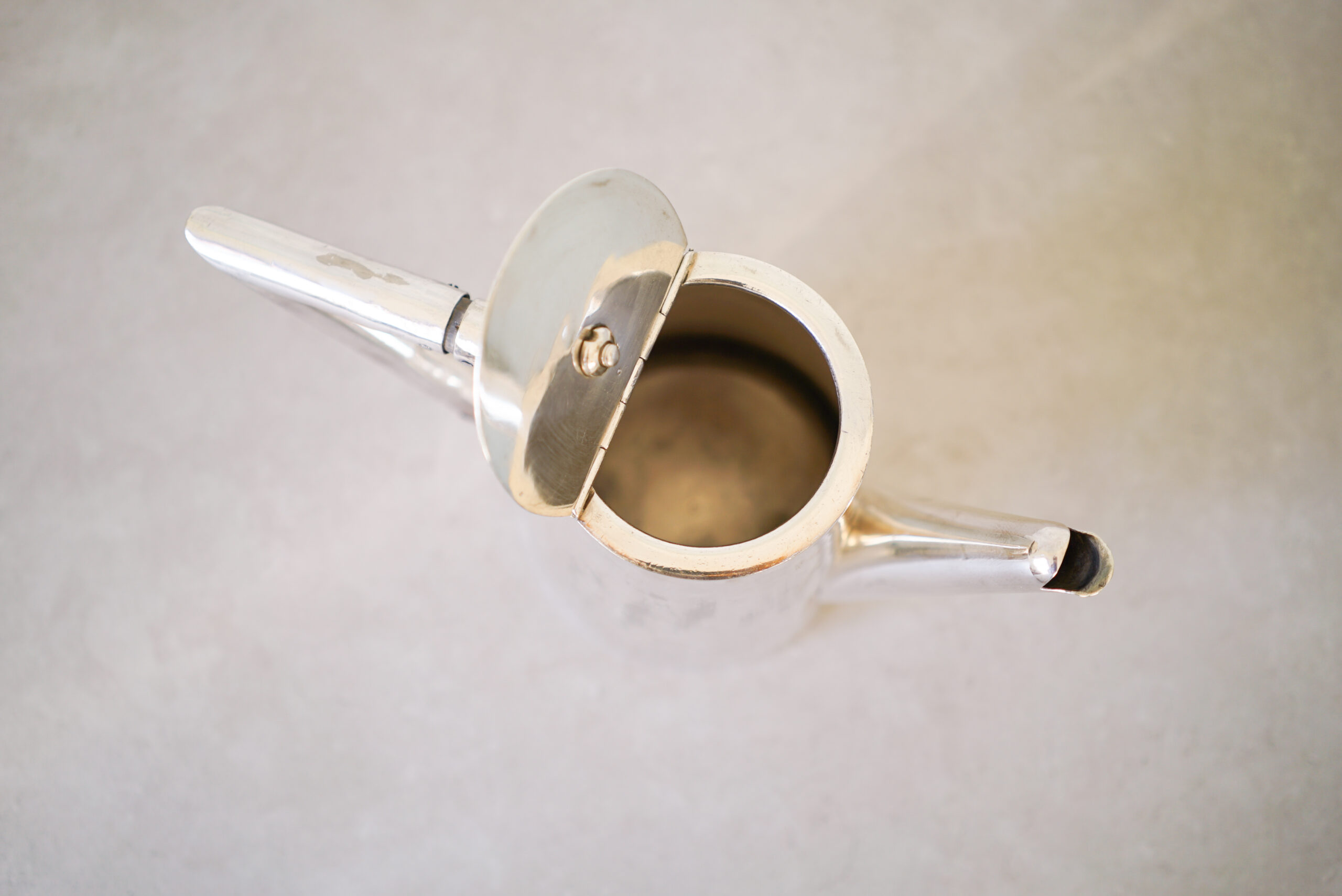 Gio Ponti for Fratelli Calderoni Silver Plated Coffee Pot, Italy 1970s - 画像 (6)