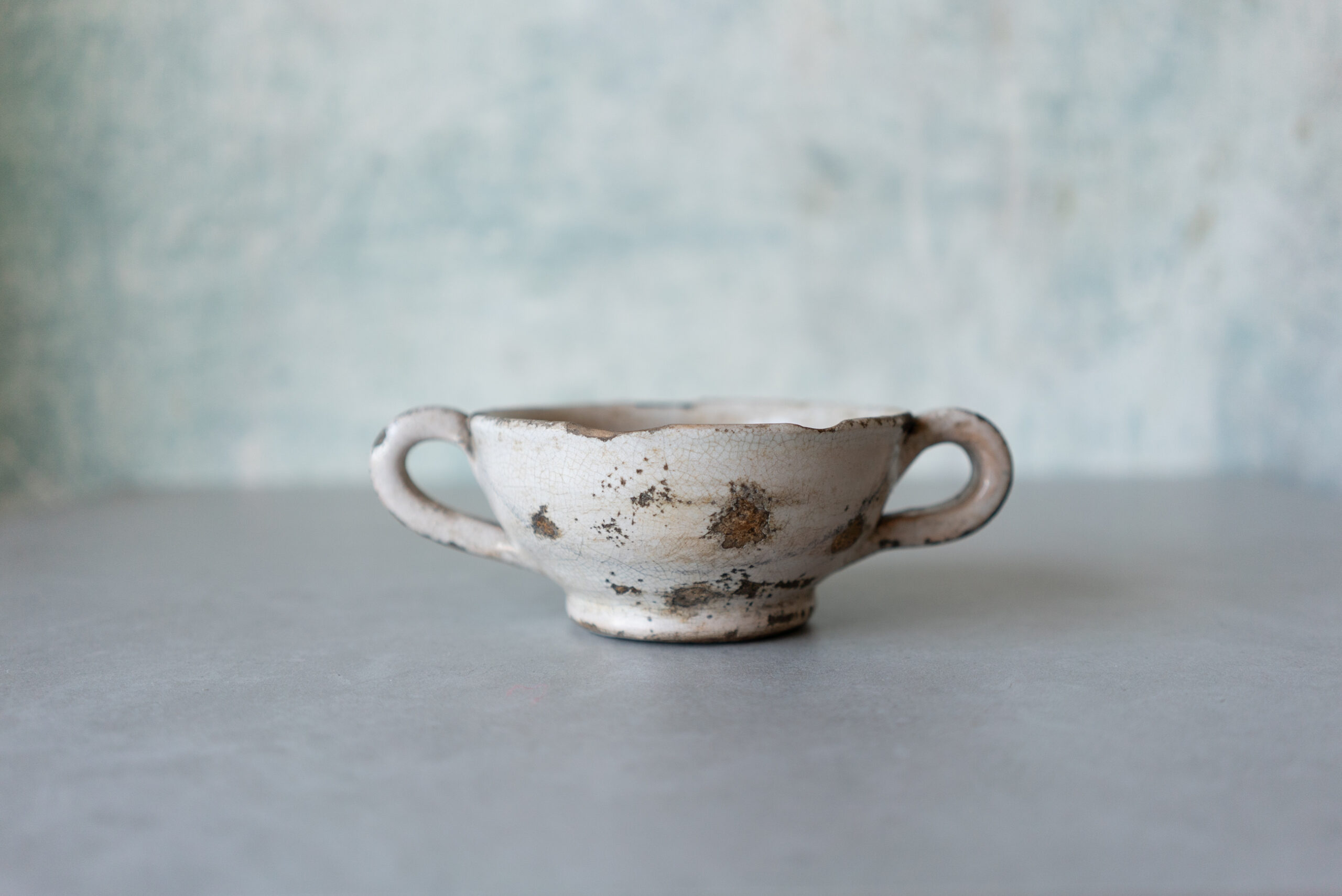 Two-Handled Bowl with Bird Motif, Italy 18th Century - 画像 (6)