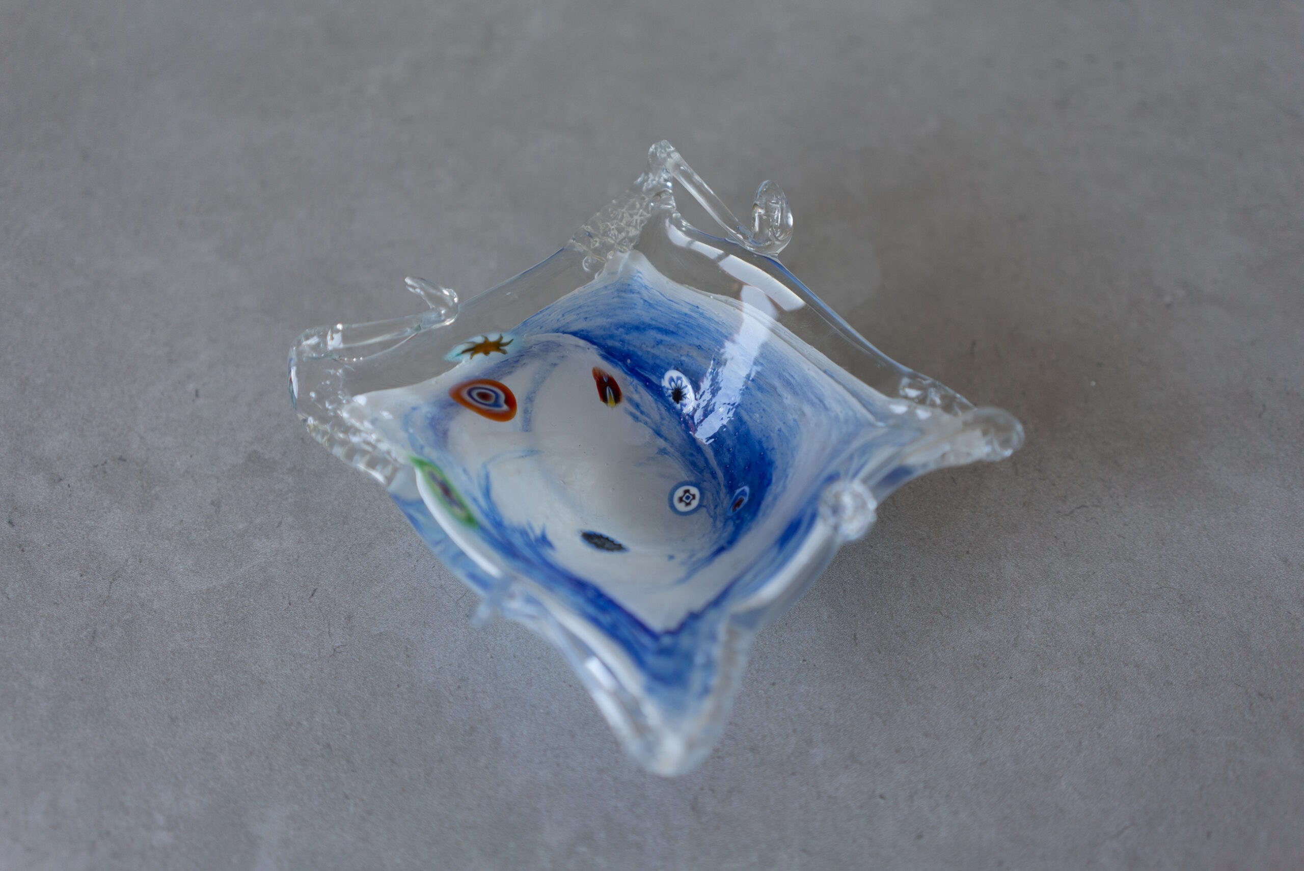 Murano Glass Tray, Italy 1980s