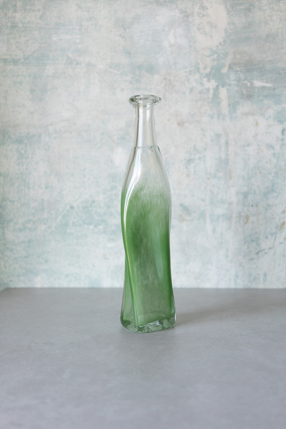 Twisted Glass Vase, Italy 1980s