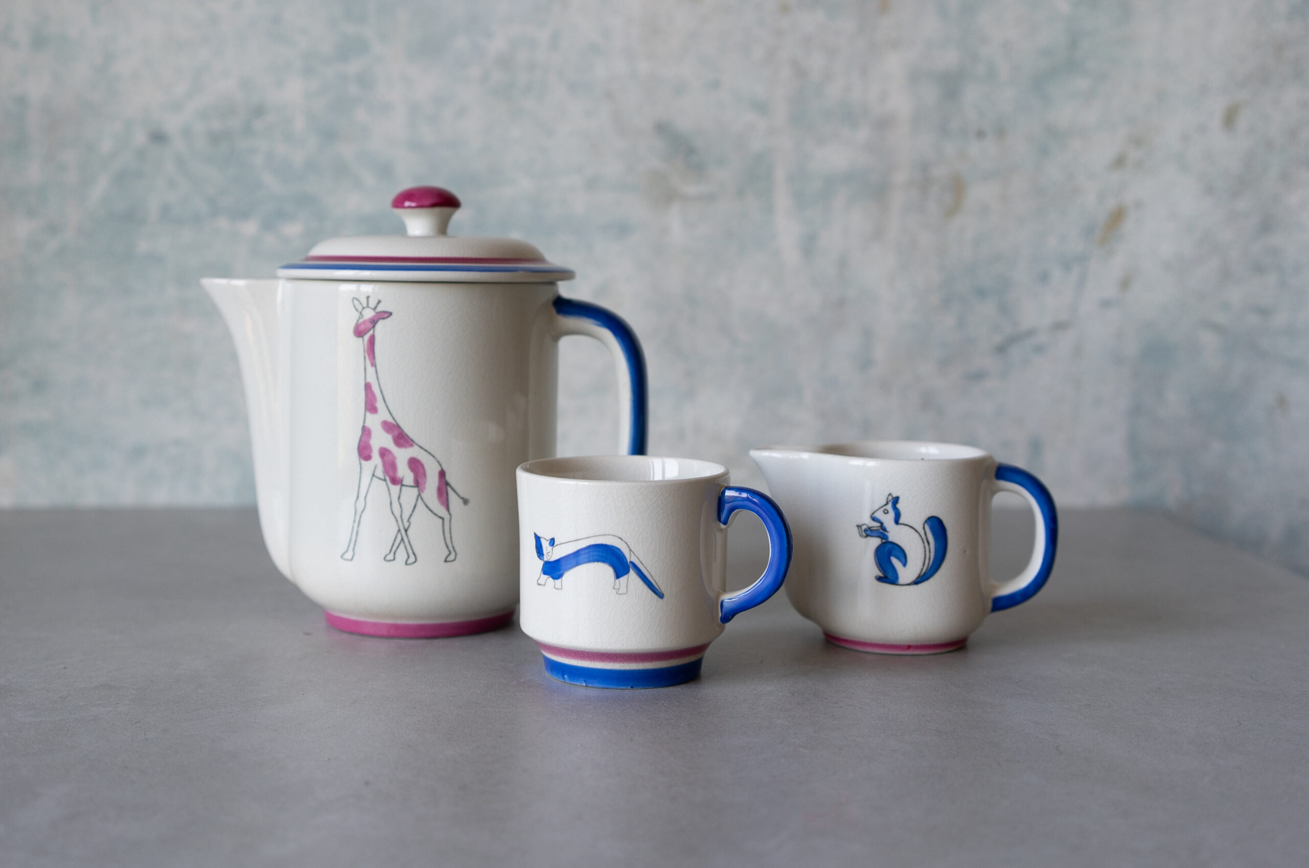 Gustavsberg "Gullebarn" Teapot & Cup, Scandinavian Sweden 1930s - 画像 (3)