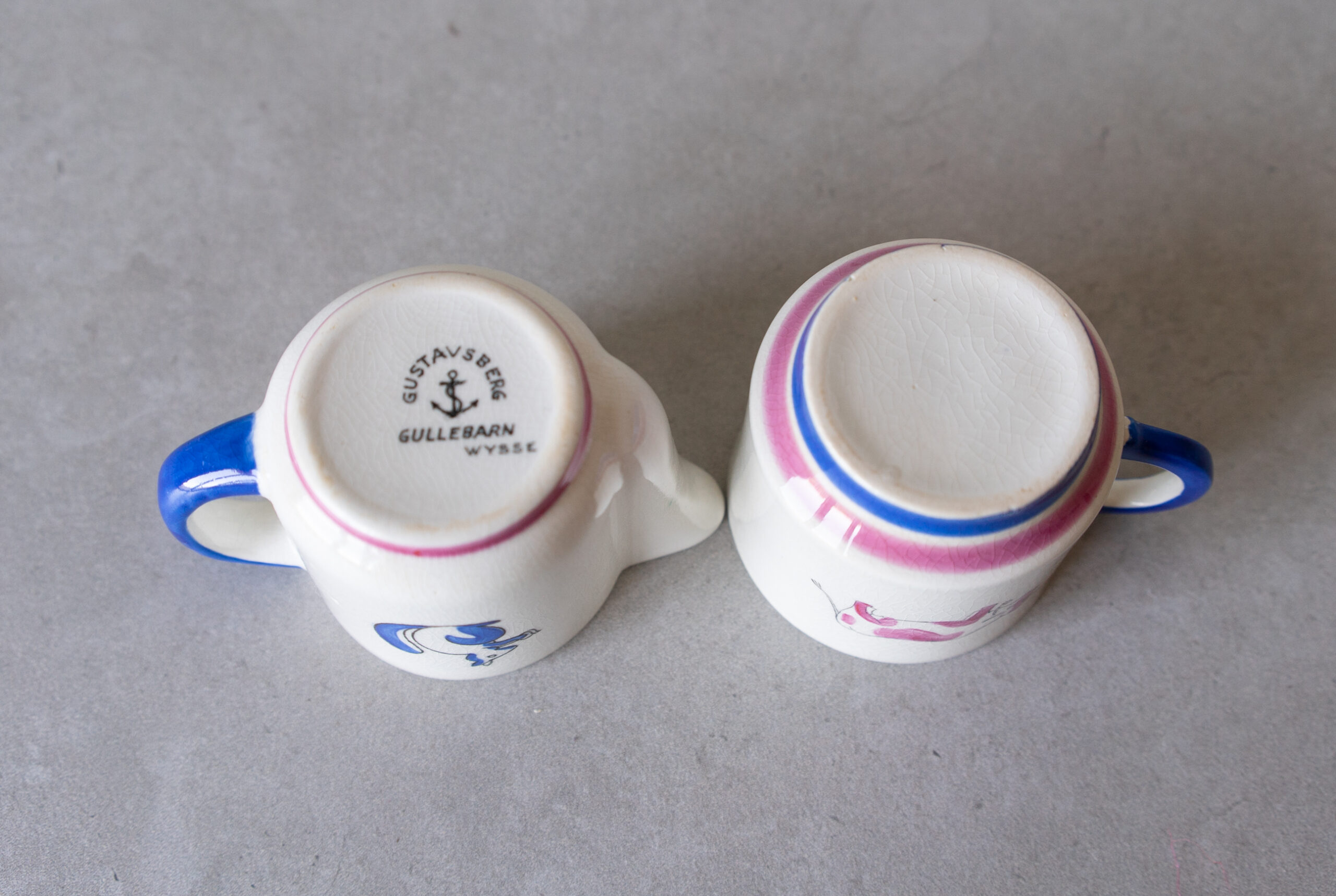 Gustavsberg "Gullebarn" Teapot & Cup, Scandinavian Sweden 1930s - 画像 (9)