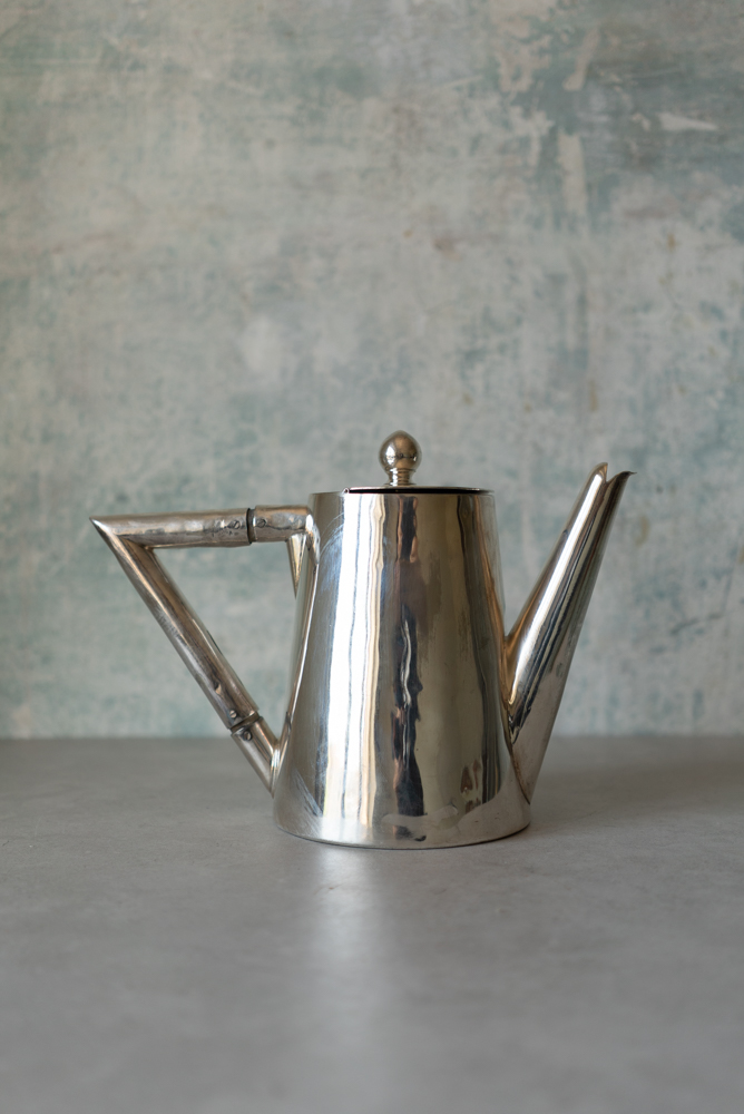 Gio Ponti for Fratelli Calderoni Silver Plated Coffee Pot, Italy 1970s