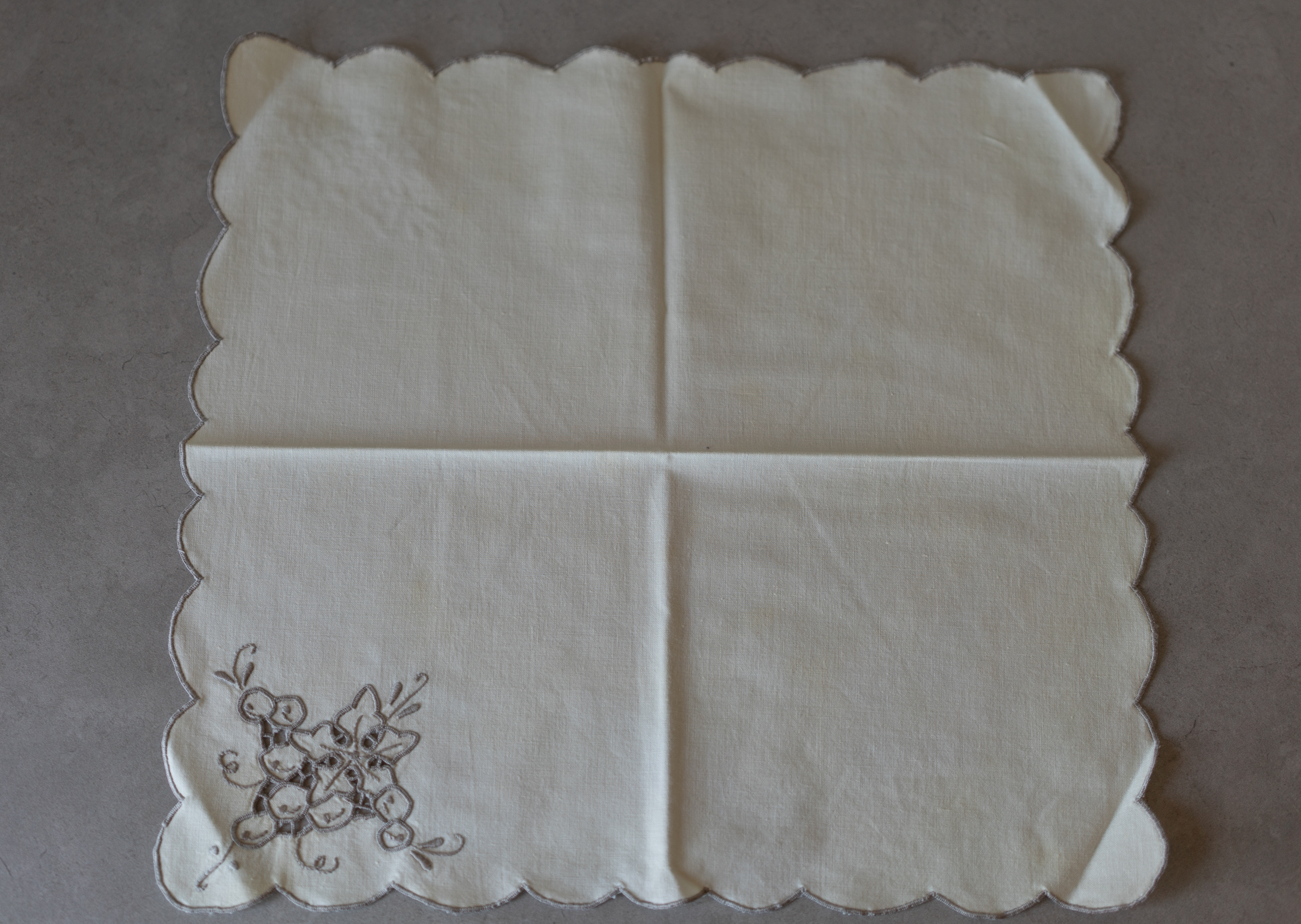 Vintage Italian Grape Napkin, Italy 1980s - 画像 (5)