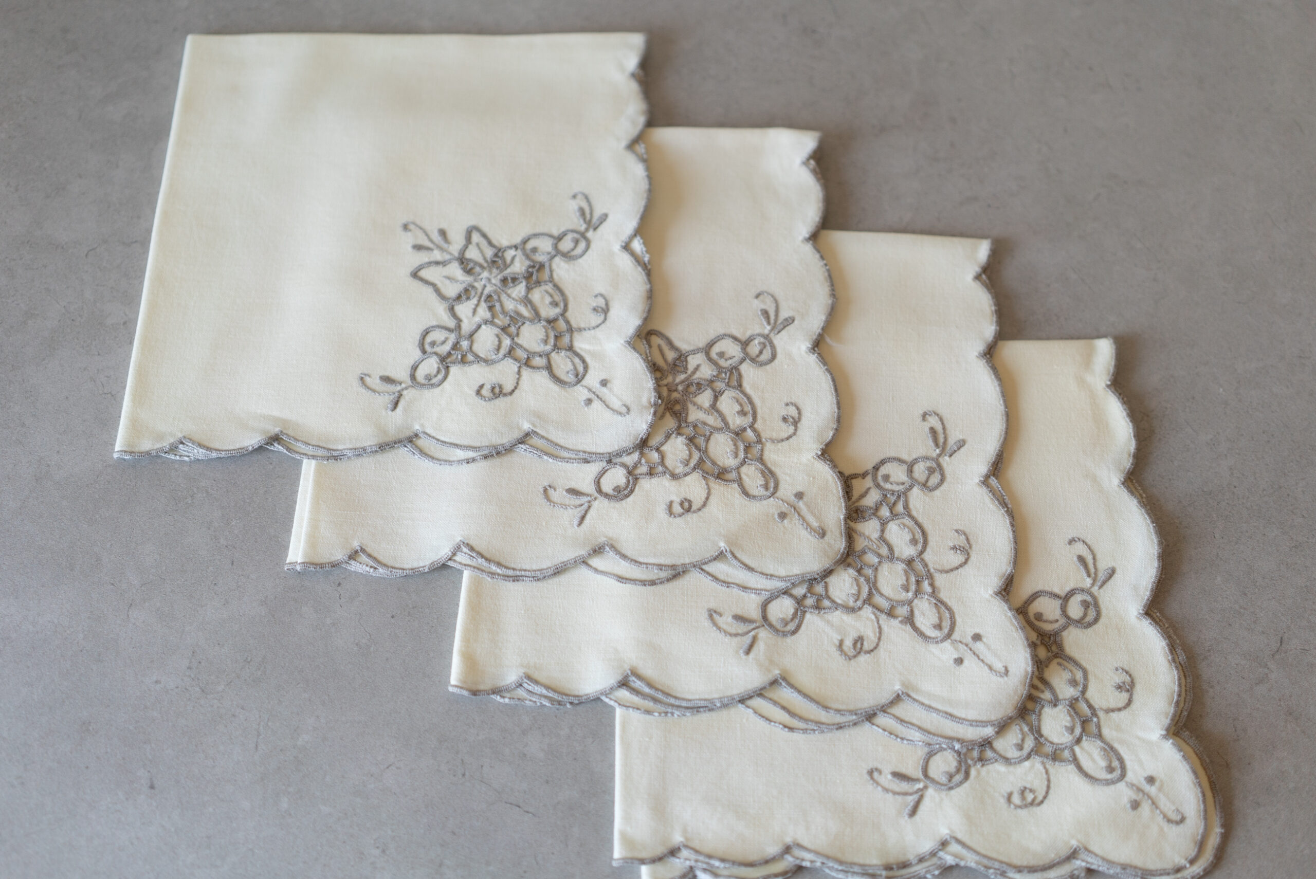 Vintage Italian Grape Napkin, Italy 1980s - 画像 (3)