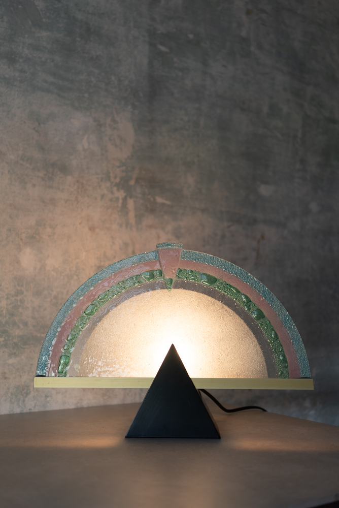 Murano glass lamp, Italy 1980 - 画像 (10)